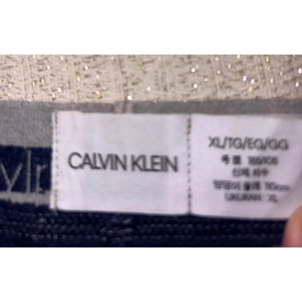 Calvin Klein Mens Navy Blue gray  Waffle Knit‎  Pajama Pants Joggers Size xl